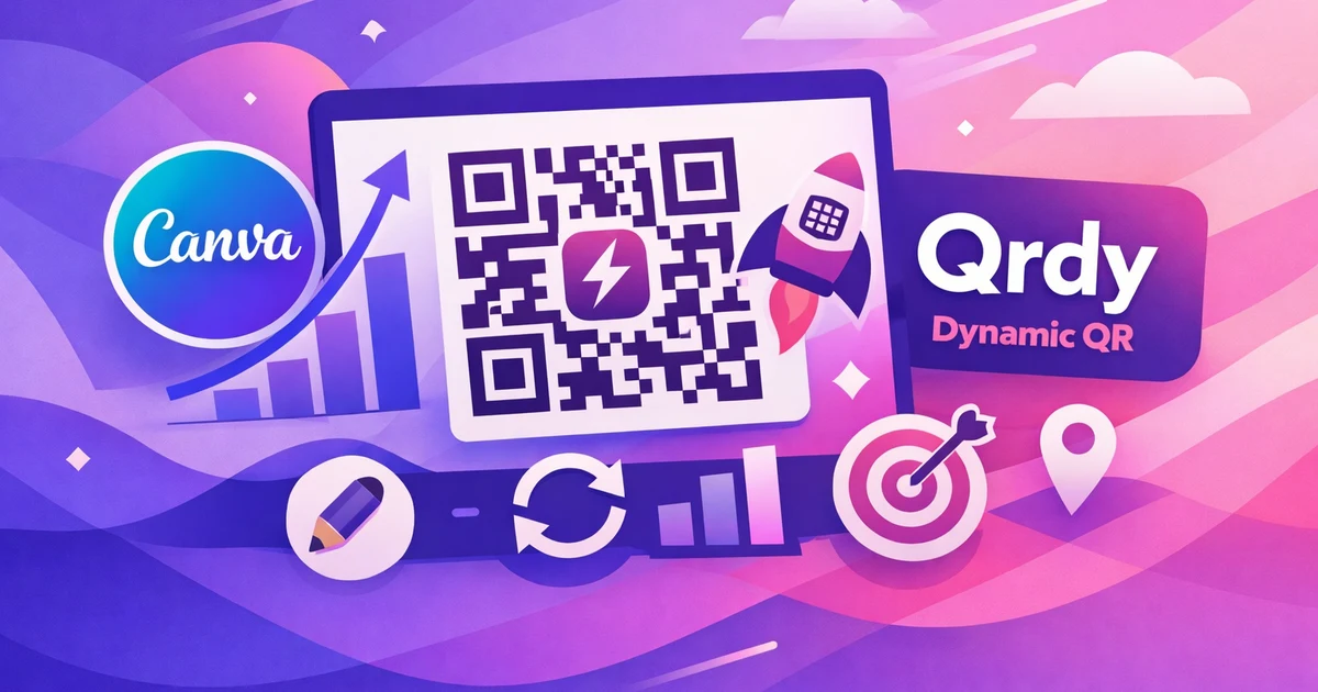 How to manage dynamic QR codes in Canva with Qrdy Dynamic QR — QRdy AI Blog